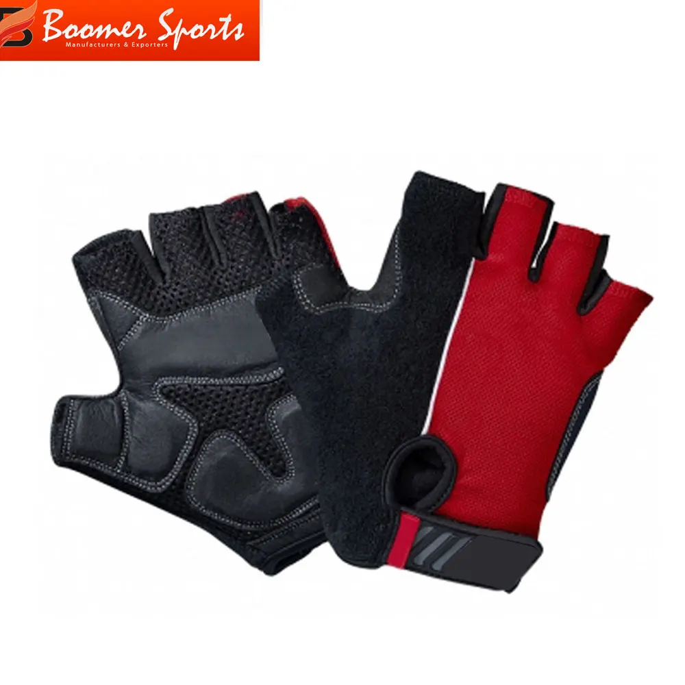 Bicycle Anti-slip Half Finger Gloves Bike Custom Logo design  Cycling Gloves made in Pakistan