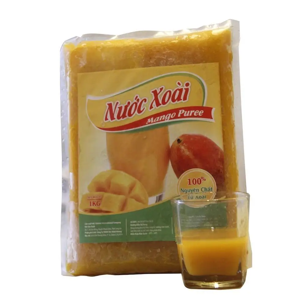 Good Price IQF Frozen Mango Puree, Mango Pulp High Quality Origin Vietnam