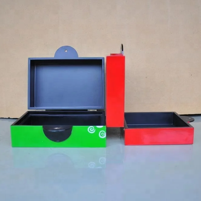 Best selling eco-friendly wholesale colorful lacquer box with handle made in Vietnam
