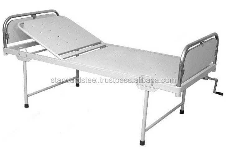 Hospital Patient Bed Manual Patient Bed Manual Adjustable two section Hospital bed for 1 crank patient cot