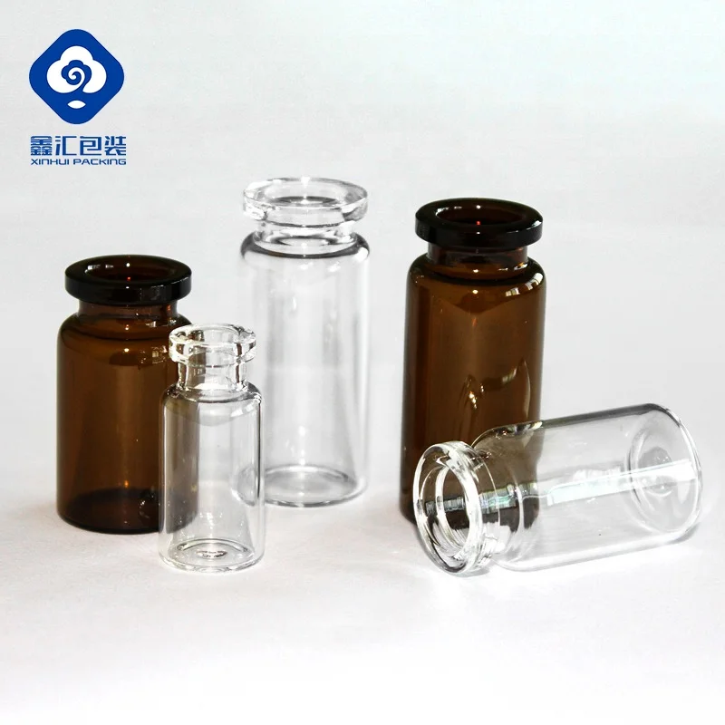 
Tubular Pharmacy Penicillin 10ml Glass Vials for Injection with Rubber Stopper and Cap 