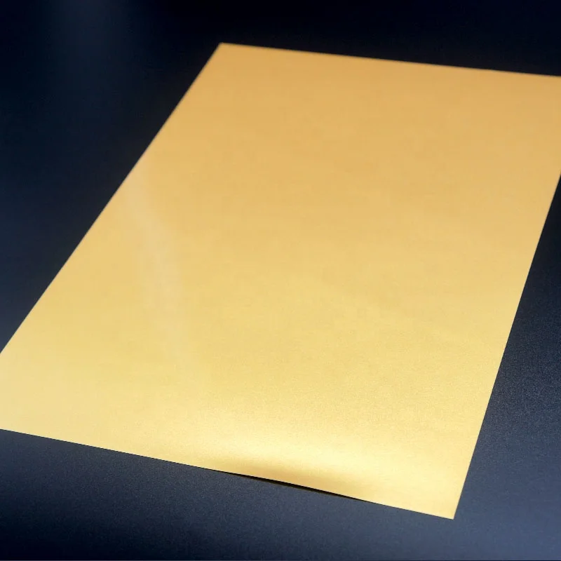 0.18mm A4 Size Golden inkjet Plastic PVC Sheet for Card