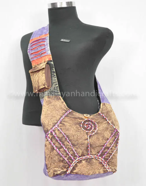 Patchwork Bohemian Fashion Tie Dye Handmade in Nepal Crossbody Boho Hobo Ladies Fashion Hippy Shoulder Bag RSCB-284 a