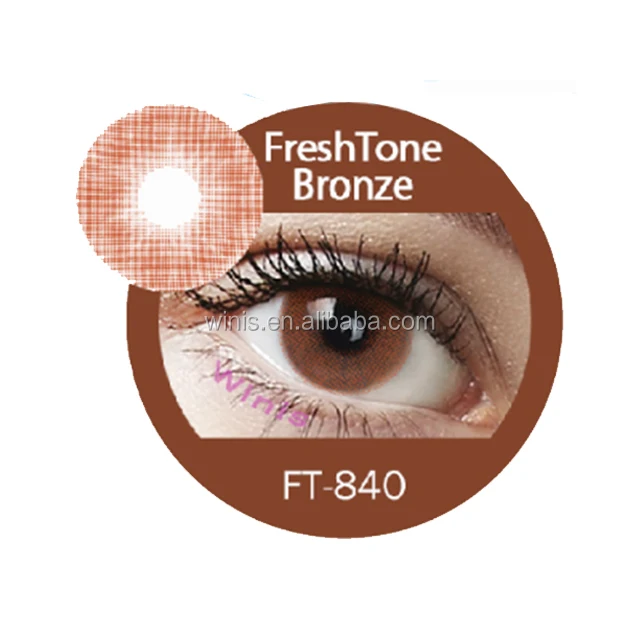 Freshtone лучшее качество супер натуральные корейские косметические цветные контактные линзы по низким ценам