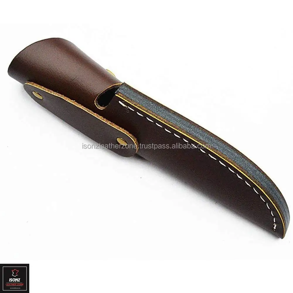 ISONZ Leather carved  Leather Knife sheath Custom Sheaths 2024