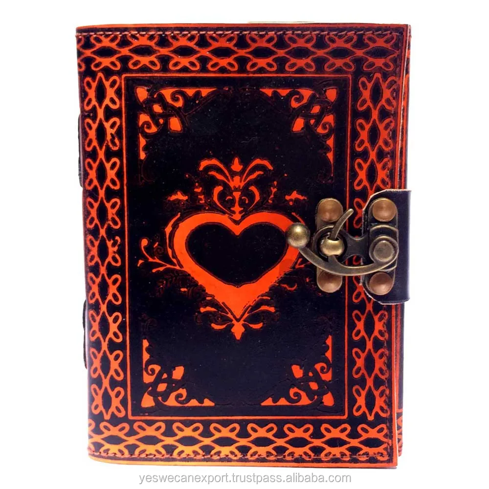 2022 Latest Stylished Best Price Organiser Planner - Vintage Style Genuine Buff Leather Notebook For Sale