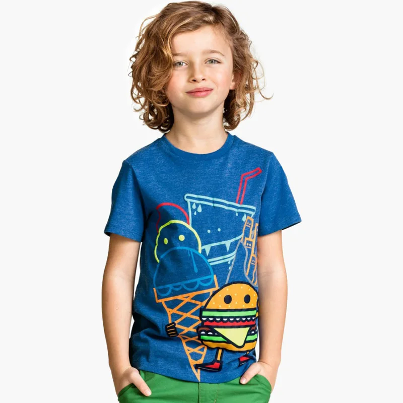 Wholesale printed Unisex kids t shirt custom your own brand clothing with professional Bangladeshi manufacturers