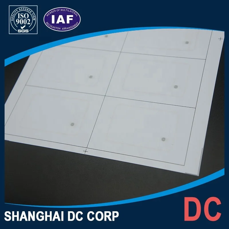 High Quality Hot Sale Manufacturing Chip Card RFID card Inlay/prelam For Smart contactless Card