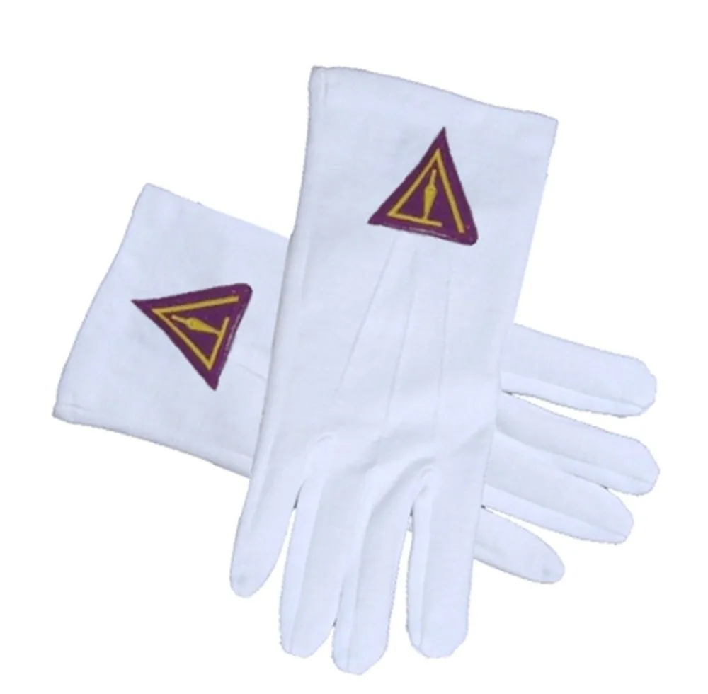 wholesale masonic gloves Masonic Regalia White Soft Leather Gloves with Square Compass and G (X Large)