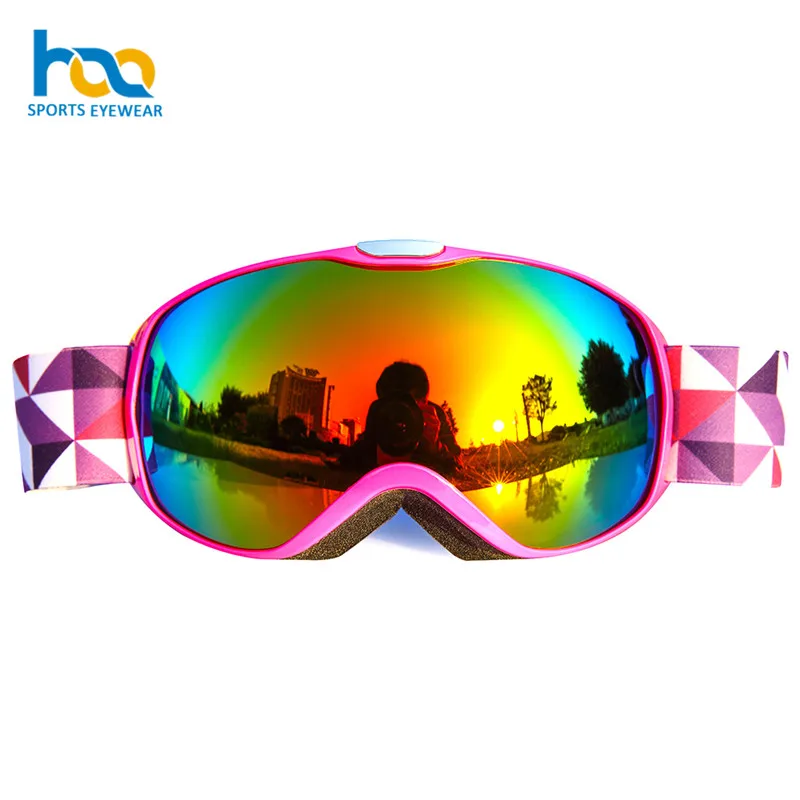 Factory Wholesale Dual Spherical Lens Children Snow Sunglasses Kids Snowboard Googles
