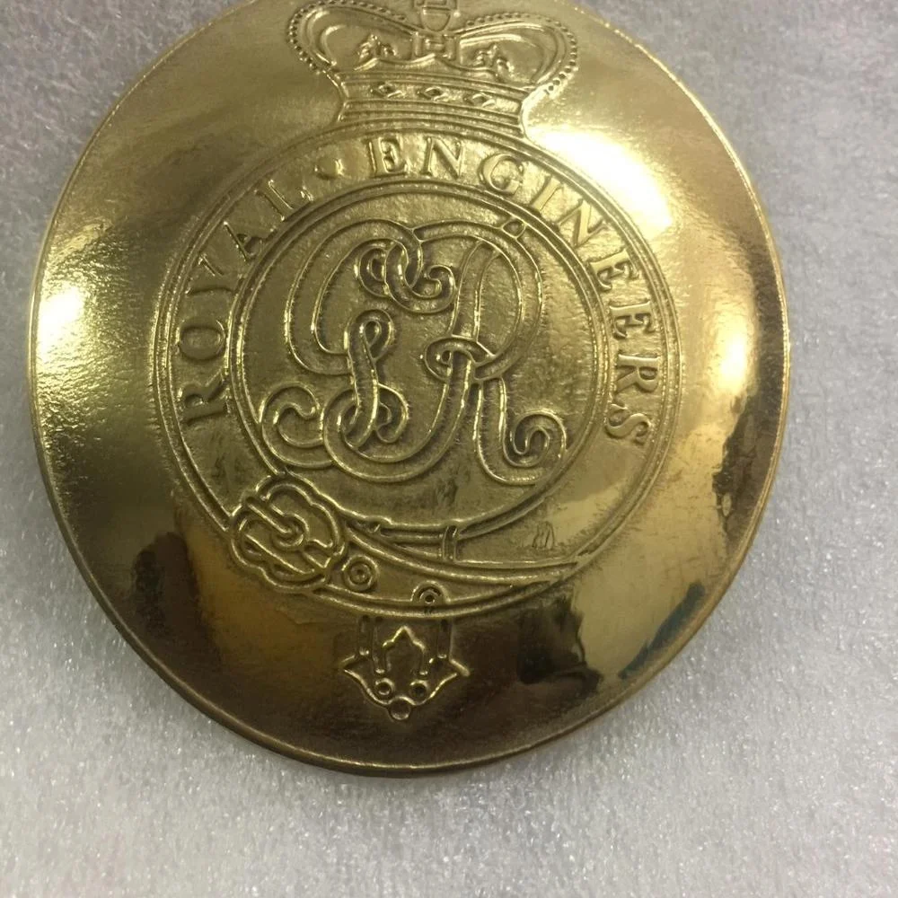 GR Cipher Crown ROYAL ENGINEERS CROSS BELT BUCKLE Pipe Band Uniform Cross Leather Belt Buckle