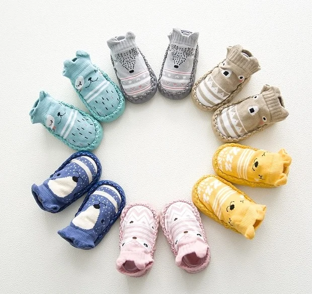 2022 new clothing Cartoon Newborn Baby Girls Boys Anti-Slip Socks
