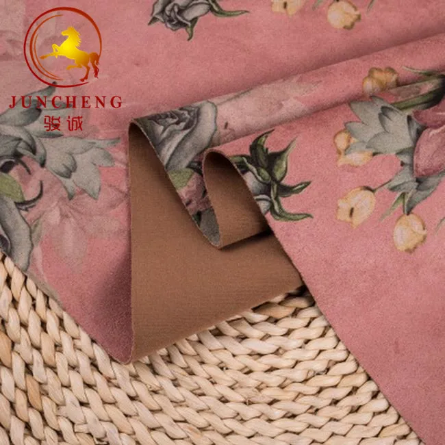 Новинка 2019 замшевая ткань с принтом верхняя модная для одежды и