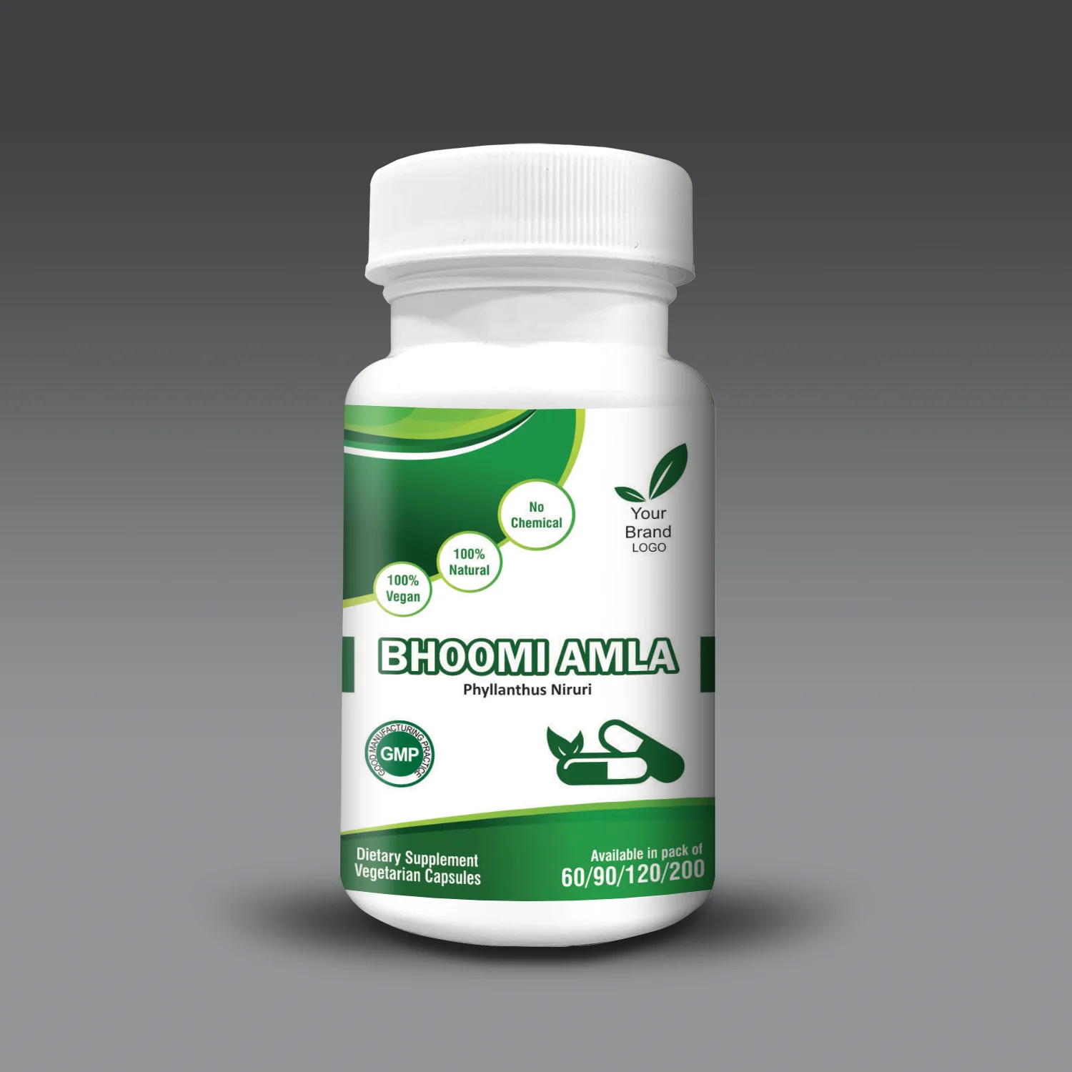 
Bhoomi Amla Capsules (Pack of 60 60 90 120 200 Veg. Capsules) 