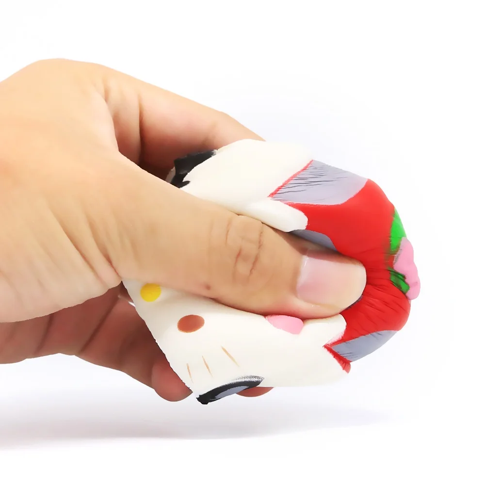 High Quality Mini Hello Kitty Cat Anti Stress Squishy Car Soft Slow Rising Toys For Kids