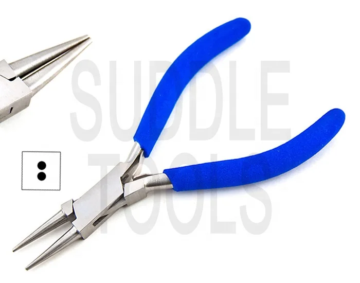 ROUND TIPS NOSE JAWS PLIERS WIRE BENDING WITH DOUBLE RETURN SPRINGS 115MM & 130MM DIY JEWELRY JEWELLERY WATCH MAKING TOOLS