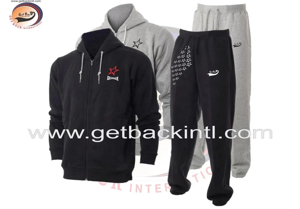 High Quality 450Gsm Fleece Jogging Suits Custom Anti-Bacterial Anti-UV Breathable Sweat Training Suits in Plus Sizes