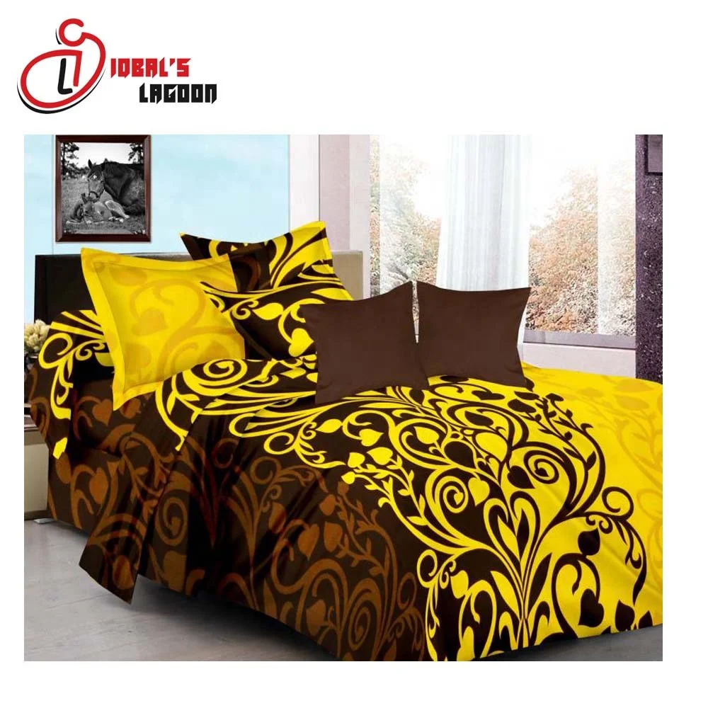 Yellow Cotton BedSheet