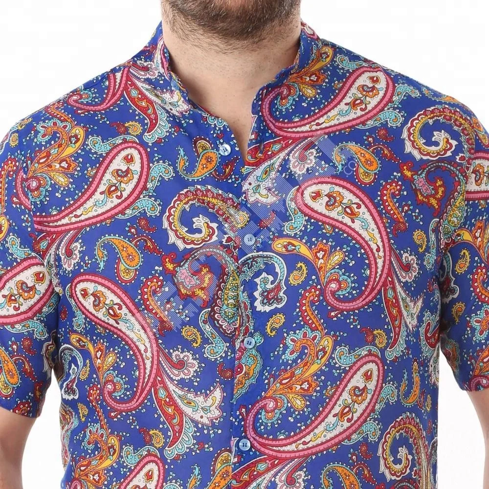 Saks Blue Colored Wholesale Jacquard Nice Shirts for Men with Custom Packing Private Label Service and Fast Shipping %100 Cotton