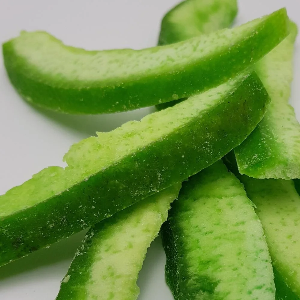 
Dried dehydrated pomelo peel skin slices green color added Thailand 