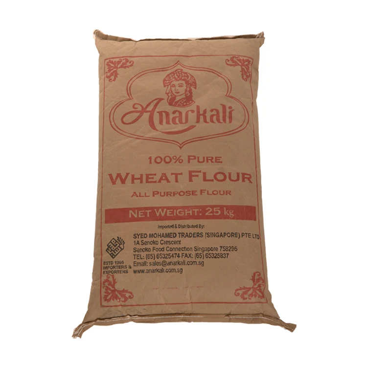 
100% Pure Famous Anarkali Brand 25kg Weight Wheat Flour 2 Years Shelf Life 