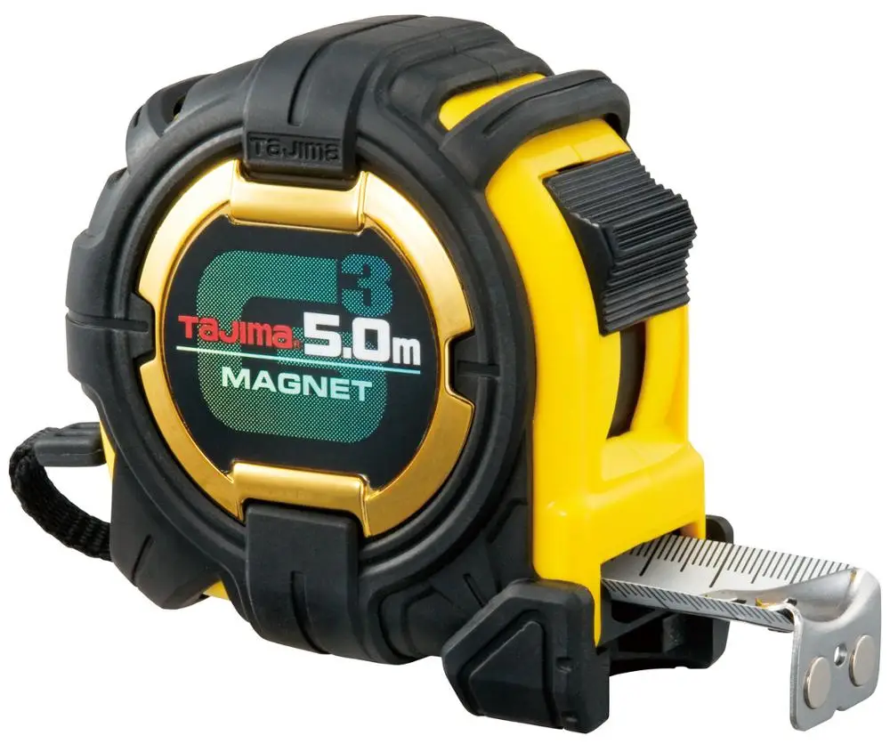 Delicately precise and durable high quality tape measure. Manufactured by Tajima Tool Corporation.