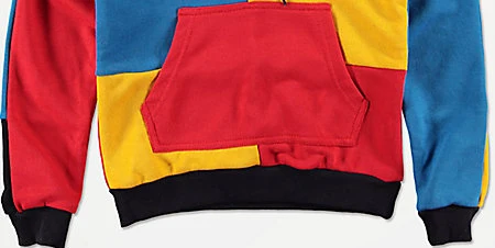 Manufacturer custom men color block oem hoodie two tone sweatshirt cut and sew New Arrival Color Block French Terry hoodies