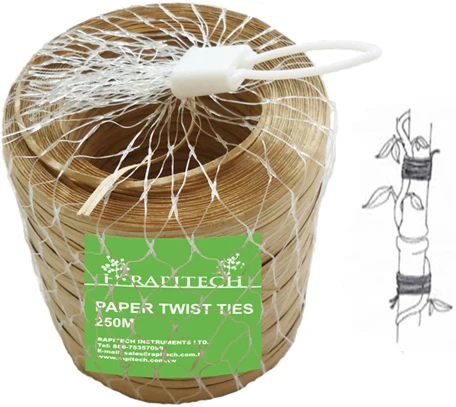 250M Gardening Plant Paper Twist Tie