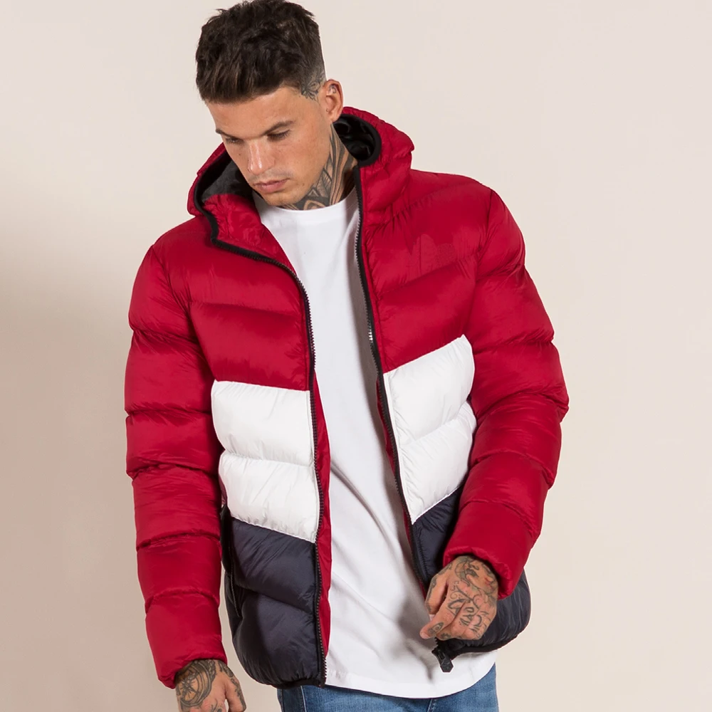
Wholesale travel winter snow hoody heated down jacket for man in bulk 