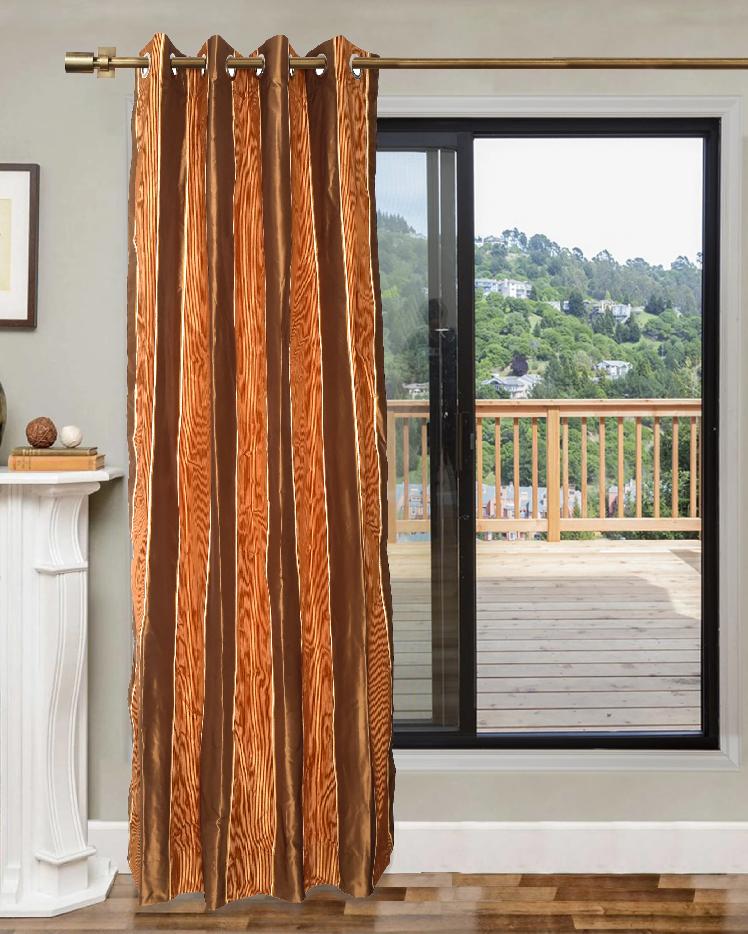 SILK GROMMET PANELS / EYELET PANELS CURTAIN