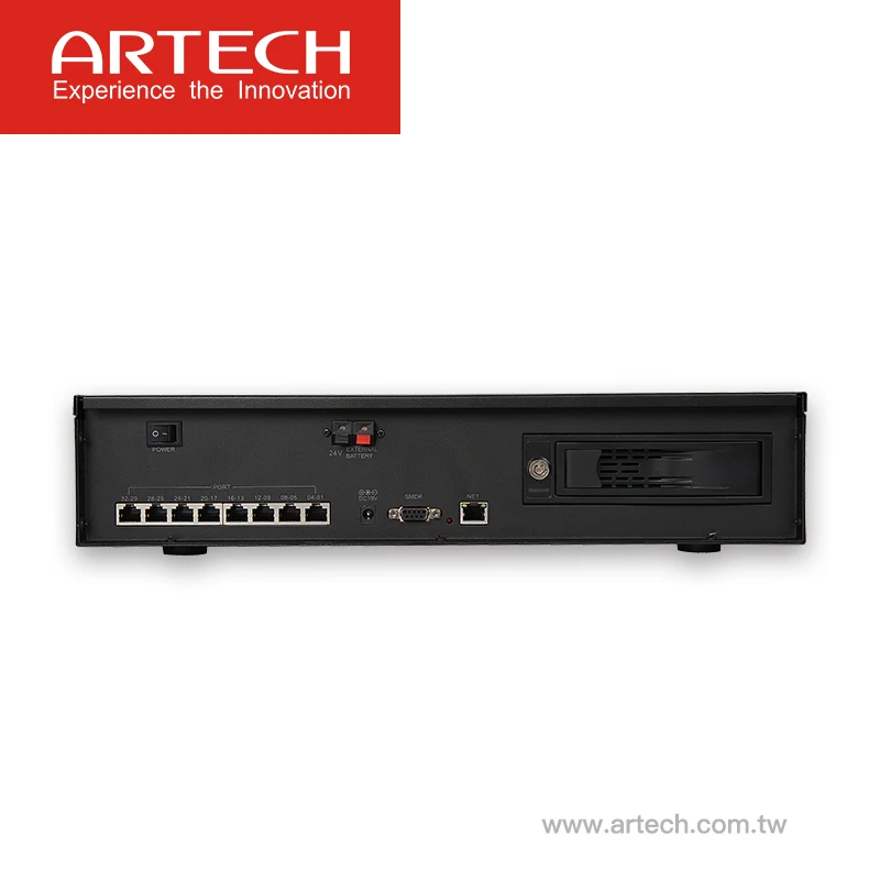 ARTECH AK8 - 8lines/channels stand-alone voice logger system with 5inch touch screen 70000hours recoriding time
