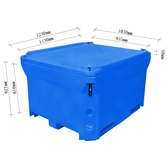 High Quality PE Fish Cooler Box Insulated Plastic Cooler Box for Seafood