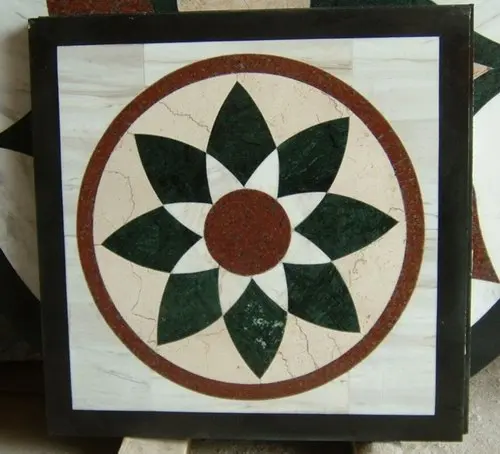 
Water jet marble floor medallion decorations medaillon en marbre 