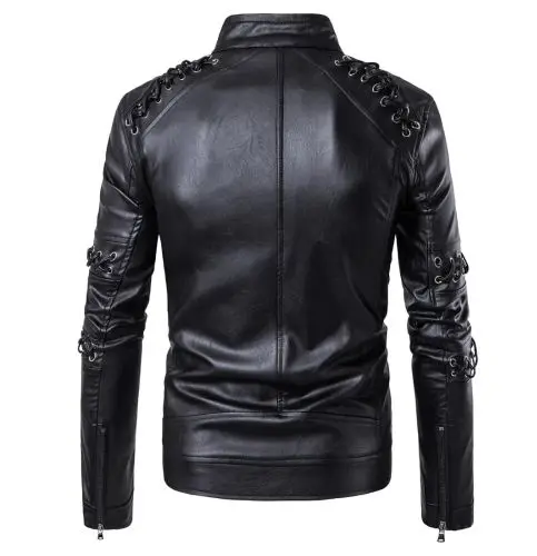 Men Waterproof And Warm Motorcycle Jacket Motorcycle Leather Jacket Men Genuine Leather  With Custom Logo