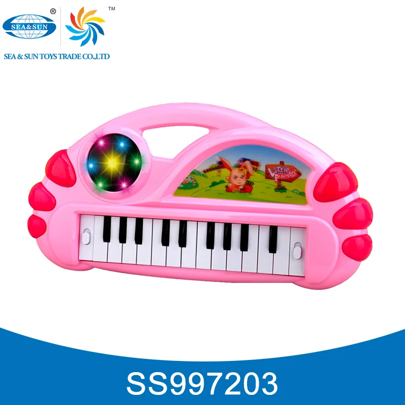 Hot selling educational musical instrument toy electric piano toy with light for kids