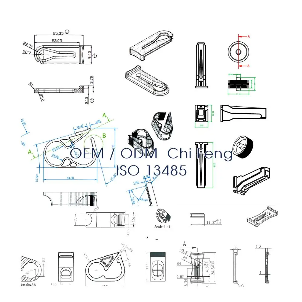 Medical IV Infusion  Pinch Clamp Tubing Pinch Hose Plastic Slide Robert Clamp Clips
