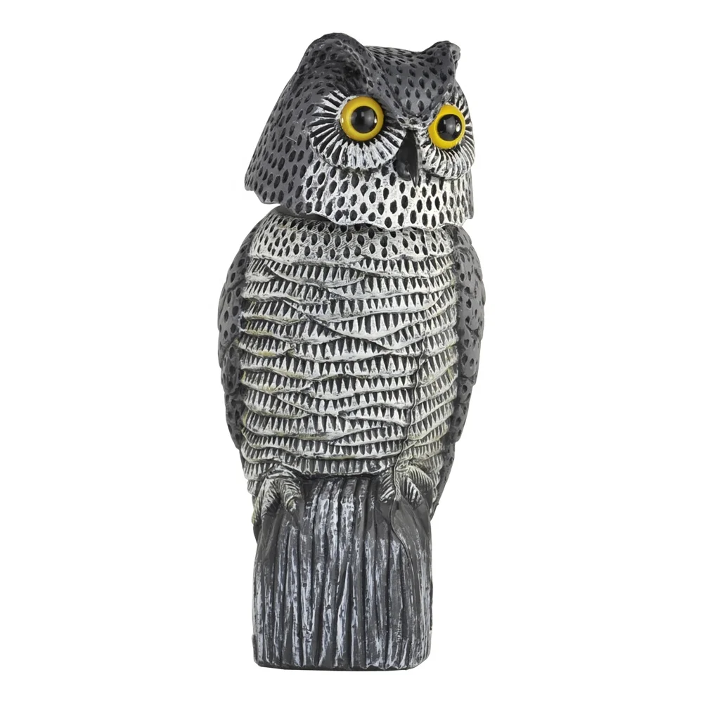 
ZT3003-4 plastic visual scare emulational decoy rotating head owl 