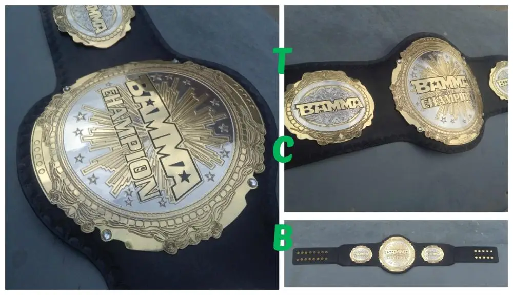 Wrestling MMA title champion award Belts trophy Karate Belts - Custom Made