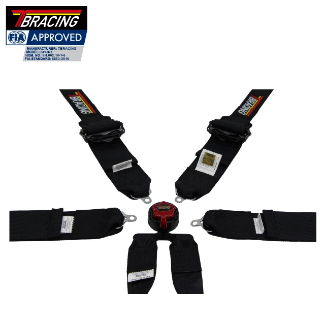 Ремень безопасности tпринимающий ФИА черный ремень для гонок тайваньские автомобильные аксессуары