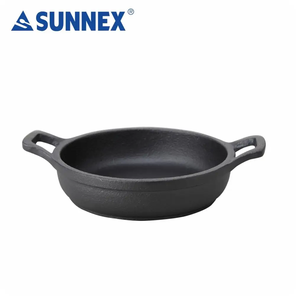 SUNNEX 2022 Hot Sale High Quality Cast Iron Cookware Square Frying Pan Deep Pan Black All Set Durable Fry Eggs Beef Breakfast