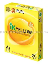 ik yellow a4 paper a4 copy paper 80gsm 70gsm copier paper