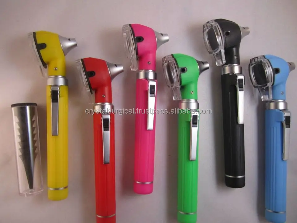 Mini Colorful LED Fiber Optic Otoscopes  ,ENT Diagnostic Ophthalmoscope Set , Medical Diagnostic Otoscope Set