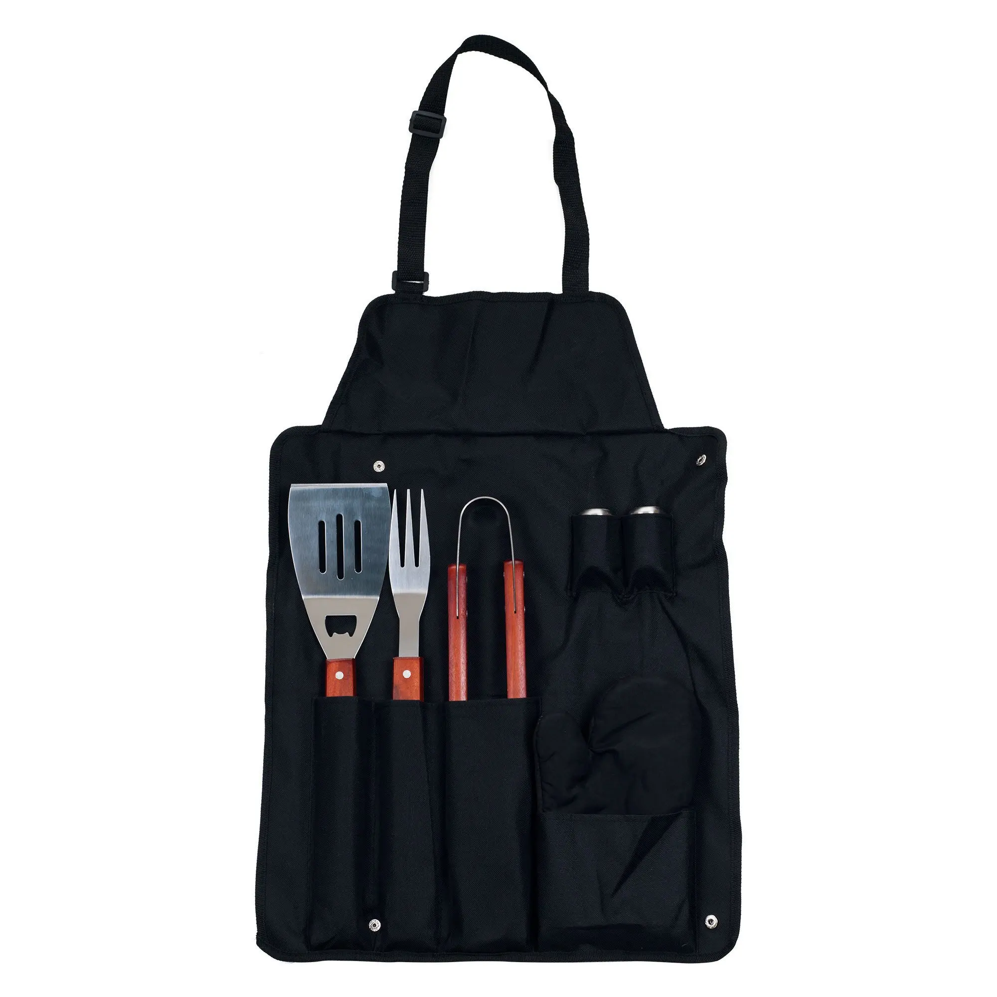 Outdoor cooking BBQ Apron with tools pouch