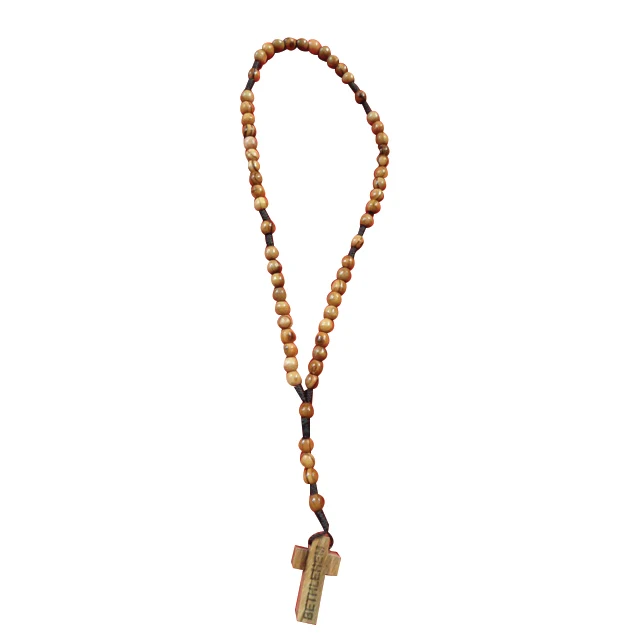 Olive Wood beaded rosary