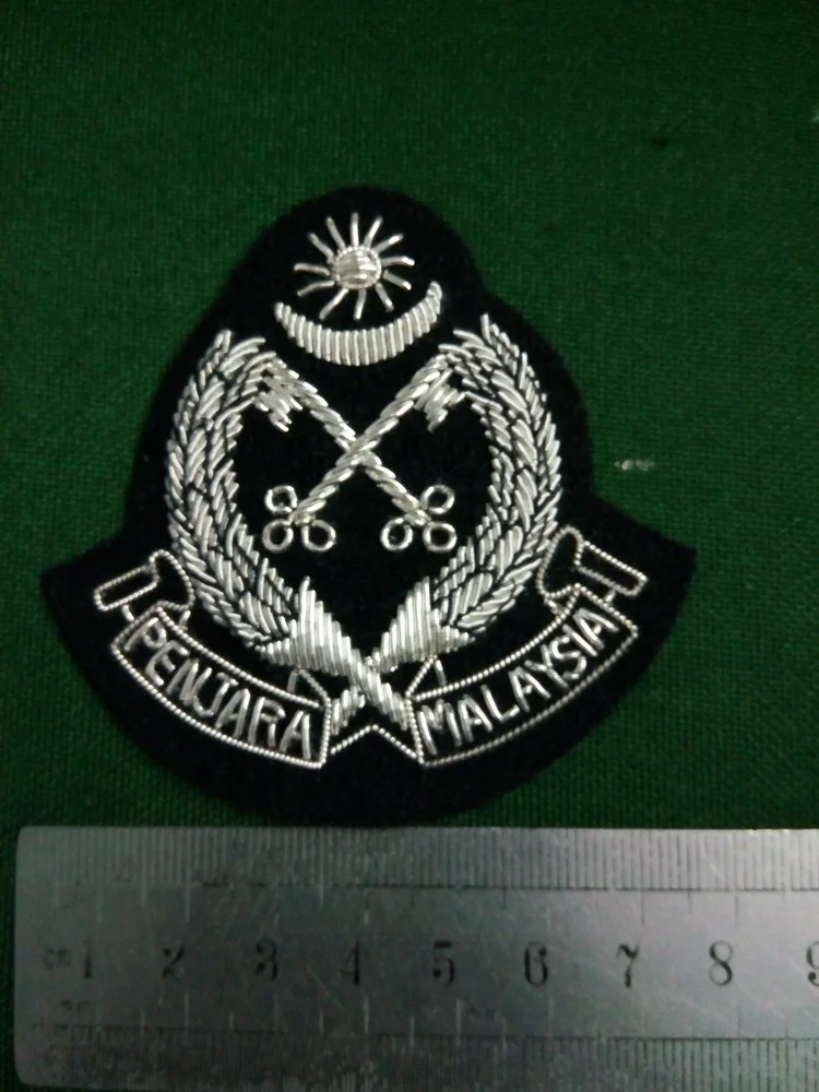 Wholesale Malaysia Bullion Wire Blazer Badges Patches