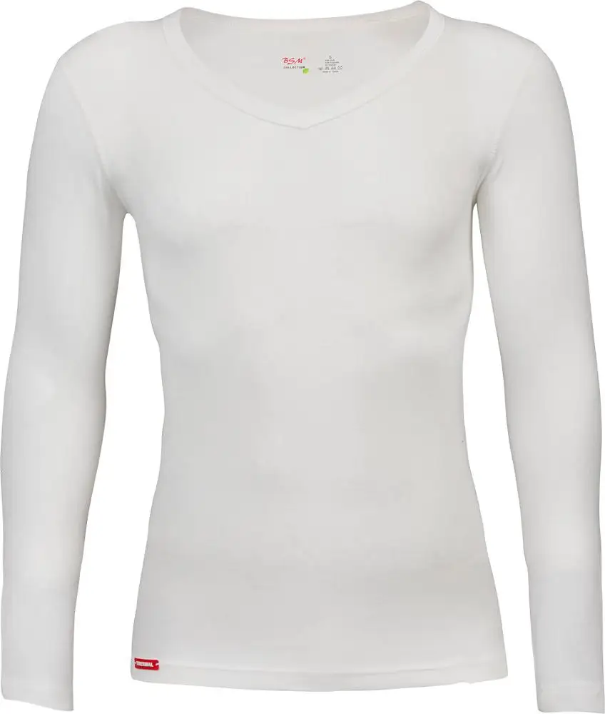 
Men Long Sleeved V-Neck T-Shirt 