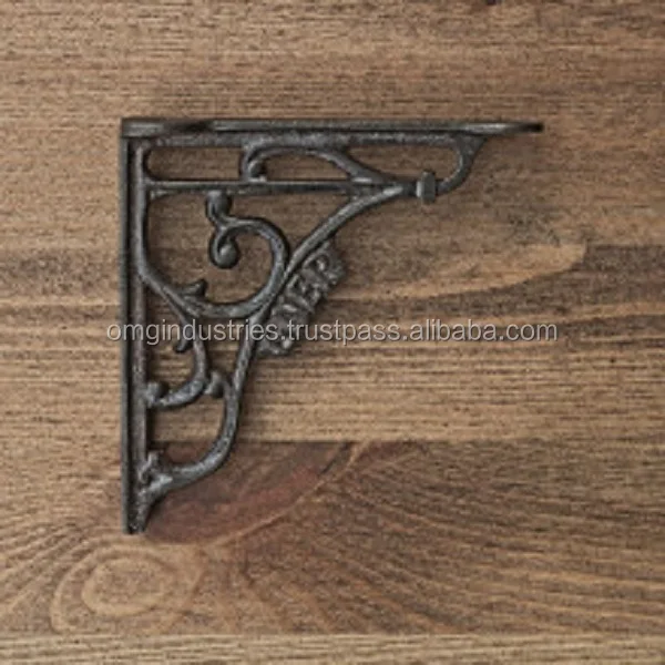 OMG Industries J DUCKETT Antique Vintage Cast Iron Shelf Bracket