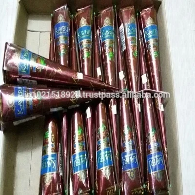 100% Natural Maroon Henna Mehndi Cones