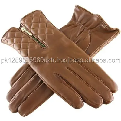 Very High Quality Tan Leather Custom Design Driving Gloves wholesale Pakistan