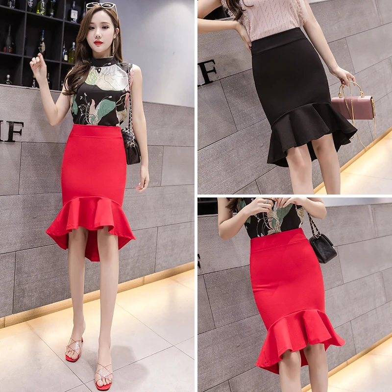 2020 Wholesale New Design Ladies Fashion Fishtail Skirts Women Irregular Sexy Pencil Skirts
